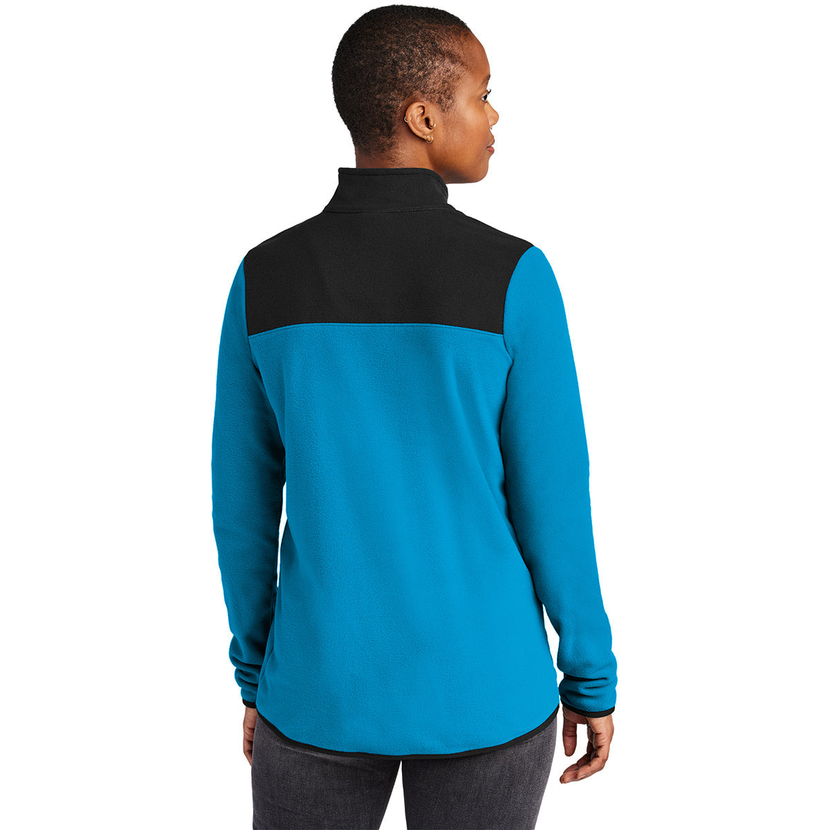 The North Face Women's Hero Blue/TNF Black Glacier 1/4-Zip Fleece