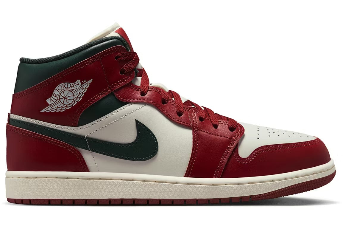 Air Jordan 1 Mid Redstone Midnight Green - catalog main image