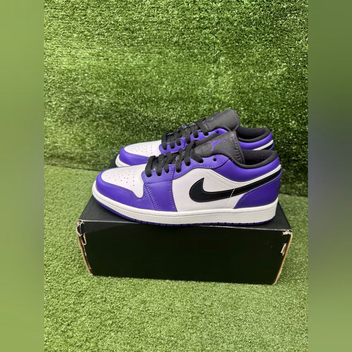 Used - Air Jordan 1 Low Court Purple White - US M 8 - detail 4
