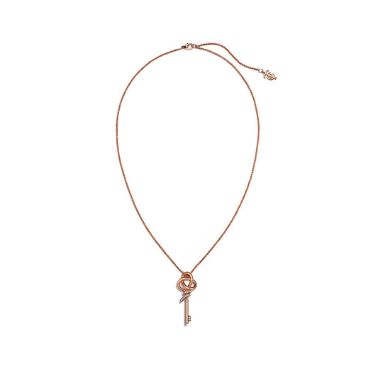 18K Tiffany Keys Woven Diamonds Medium Necklace