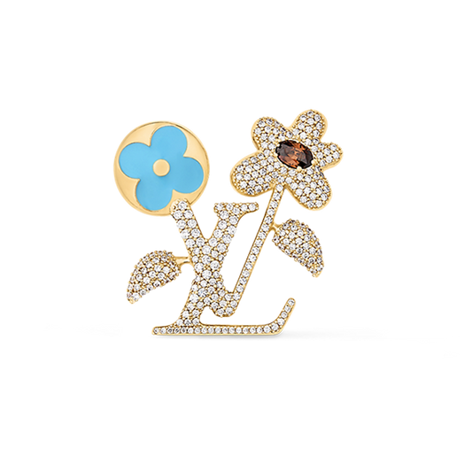 18K Louis Vuitton Blooming Brooch