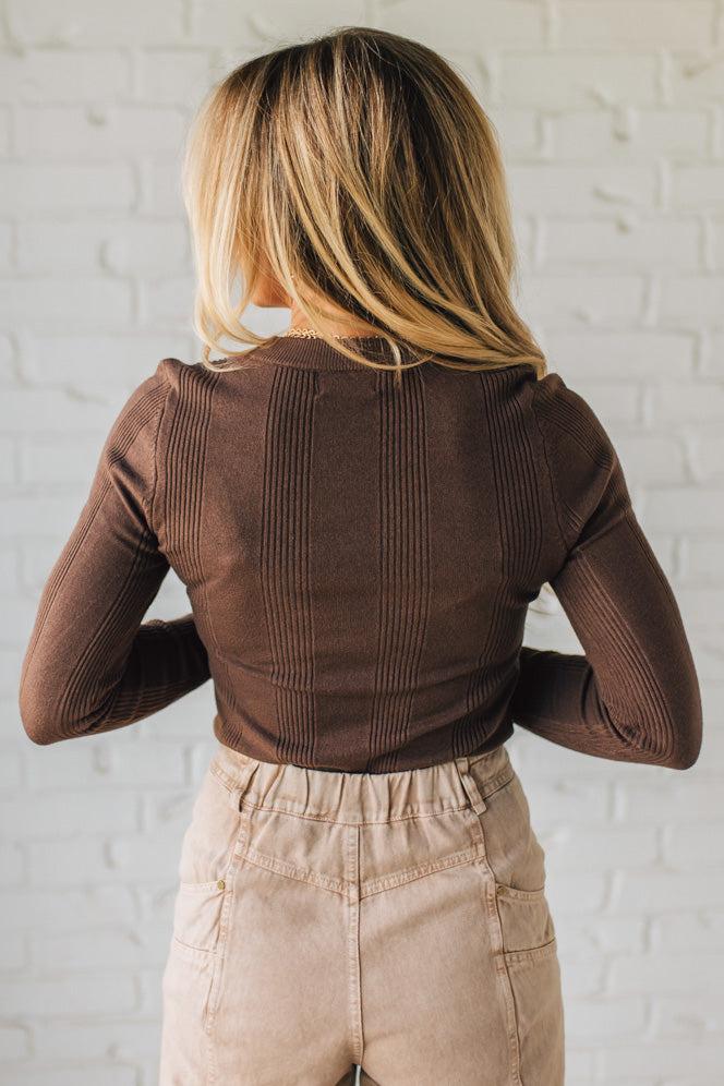 Katie Ribbed Slim Sweater