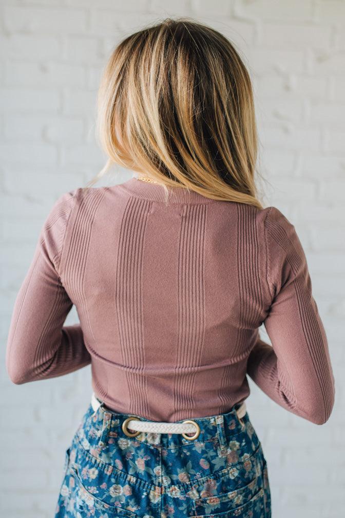 Katie Ribbed Slim Sweater