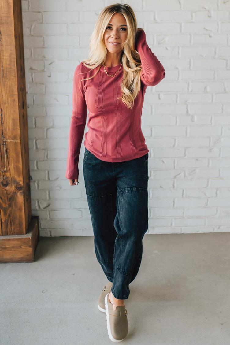 Katie Ribbed Slim Sweater