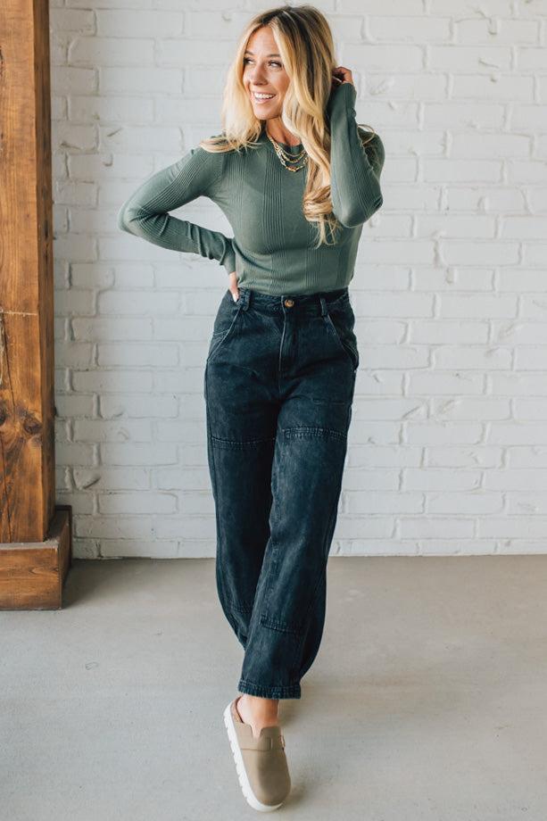 Katie Ribbed Slim Sweater