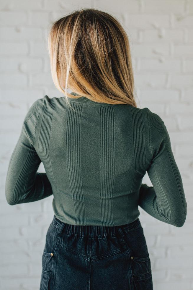Katie Ribbed Slim Sweater