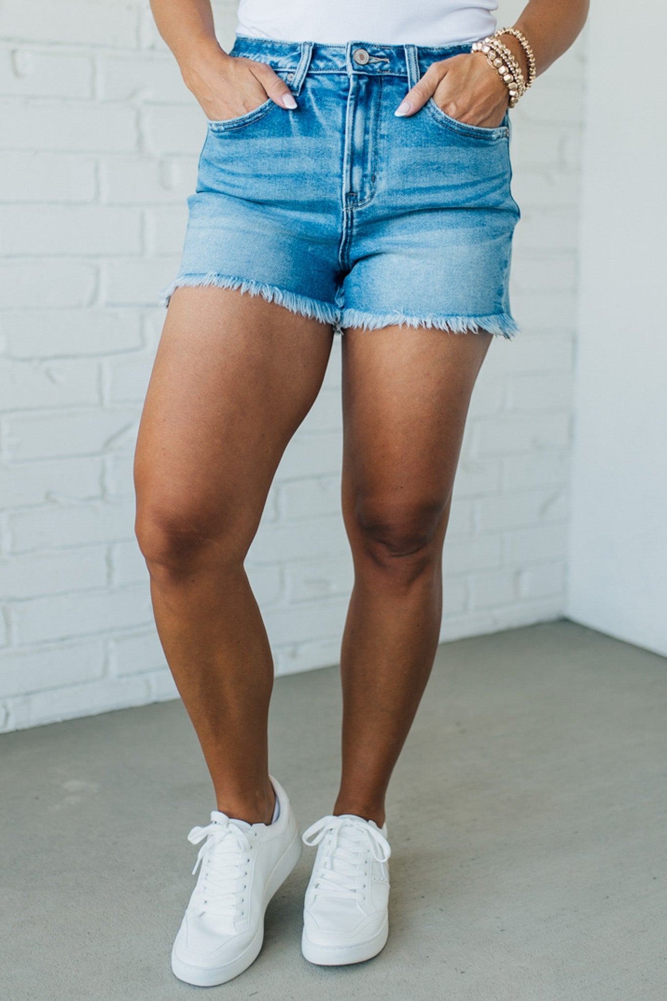 Kenny Fringed Denim Shorts