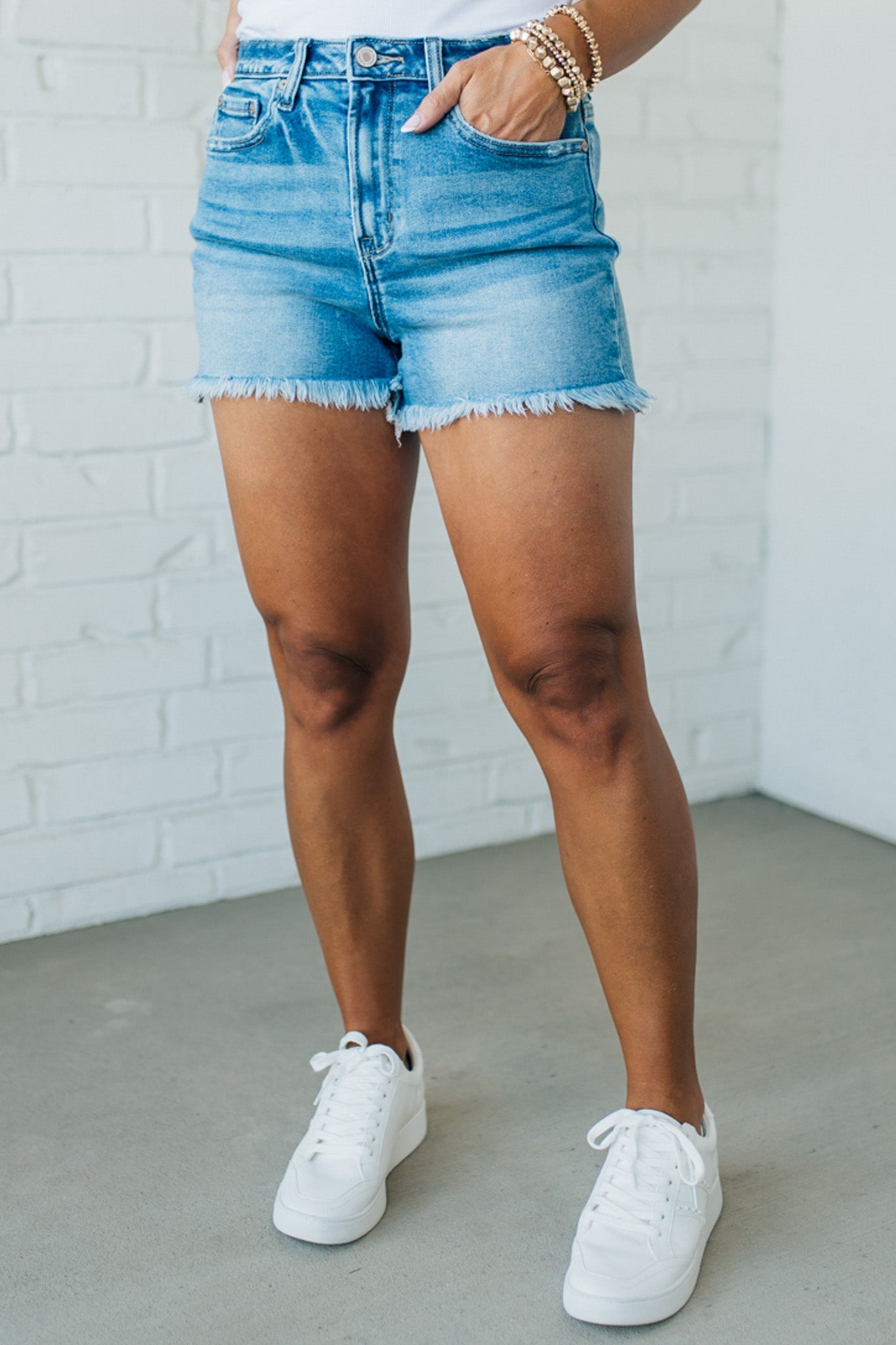 Kenny Fringed Denim Shorts