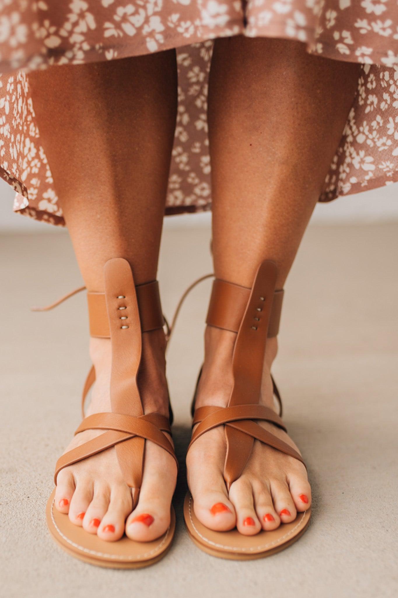 Khloie Tie Back Gladiator Sandals