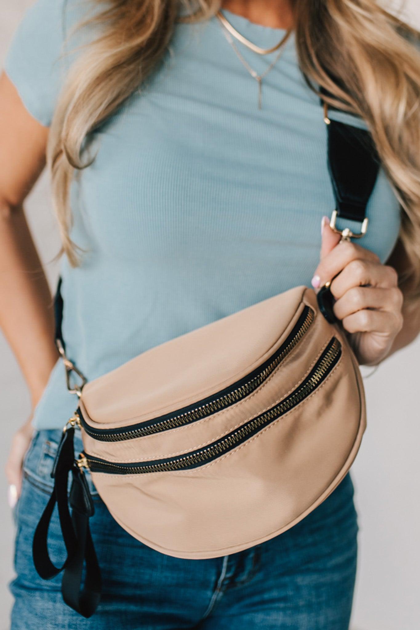 Leena Double Zipper Crossbody Bag