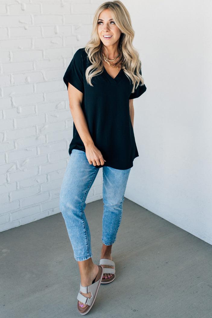 Lenaya Breezy V-Neck Top