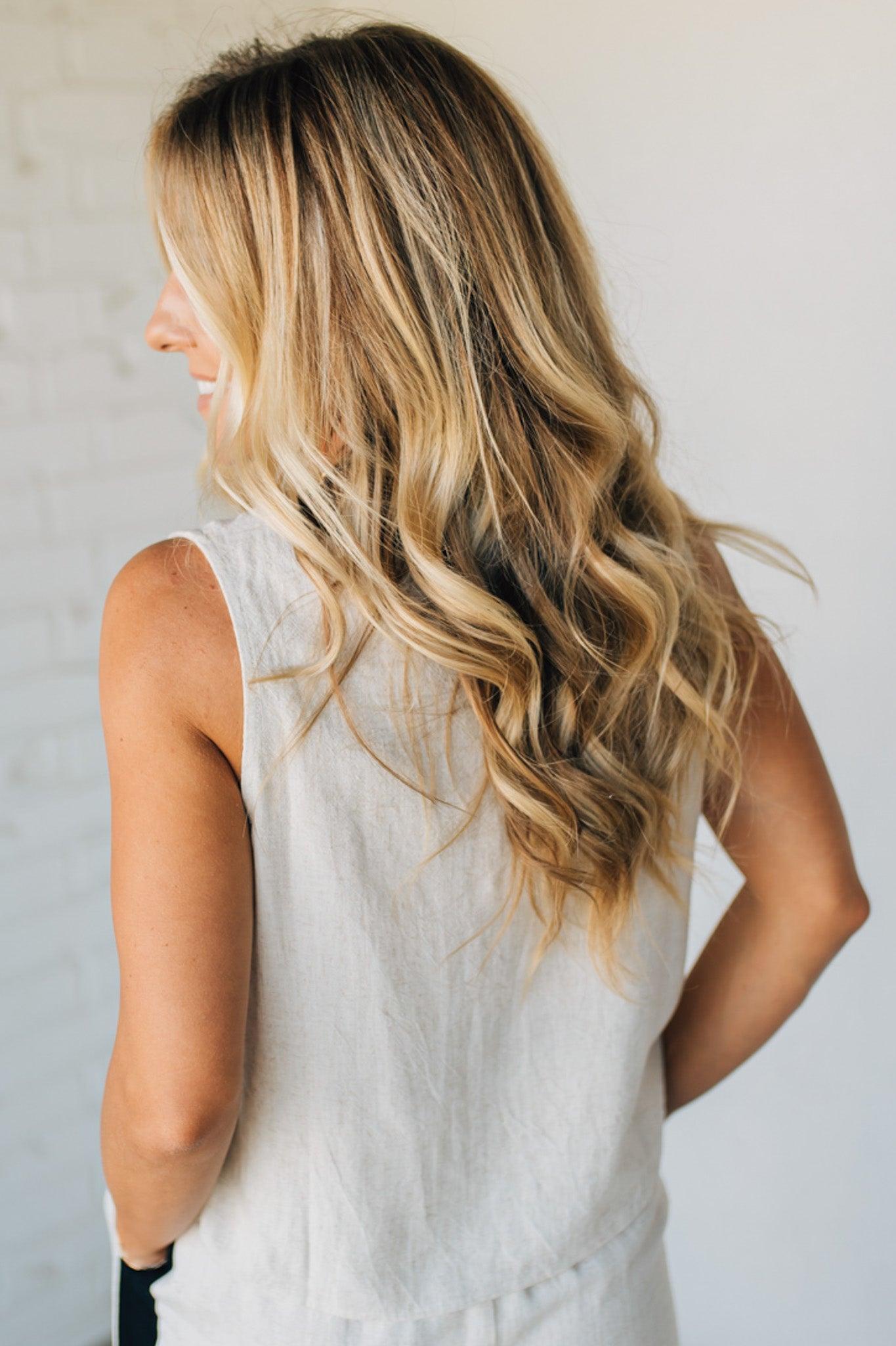 Linen Blend Contrast Set