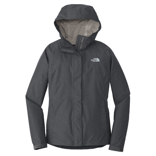 The North Face Women's Dark Grey Heather DryVent Rain Jacket