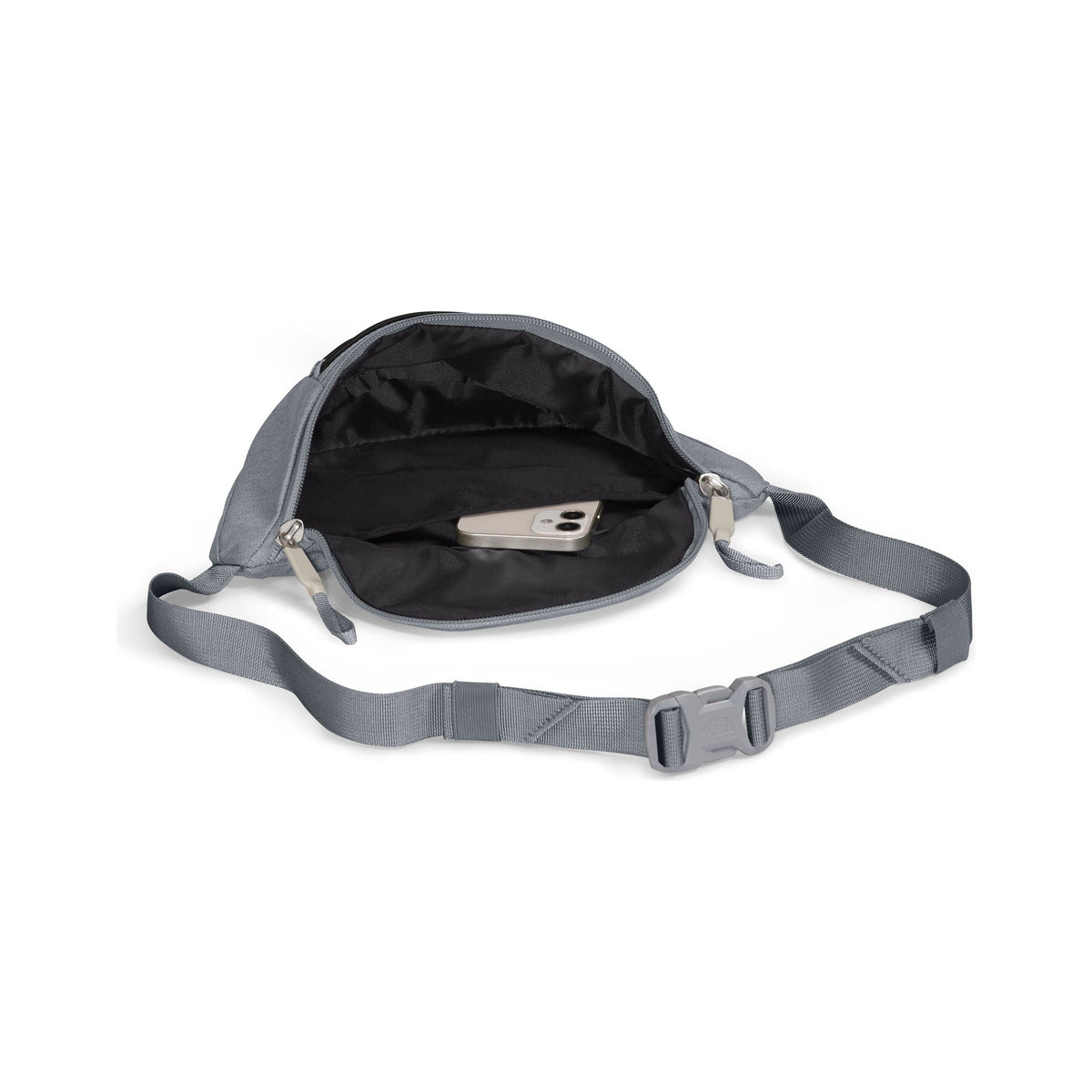 The North Face Jester Lumbar Pack in Mid Grey Dark Heather Black