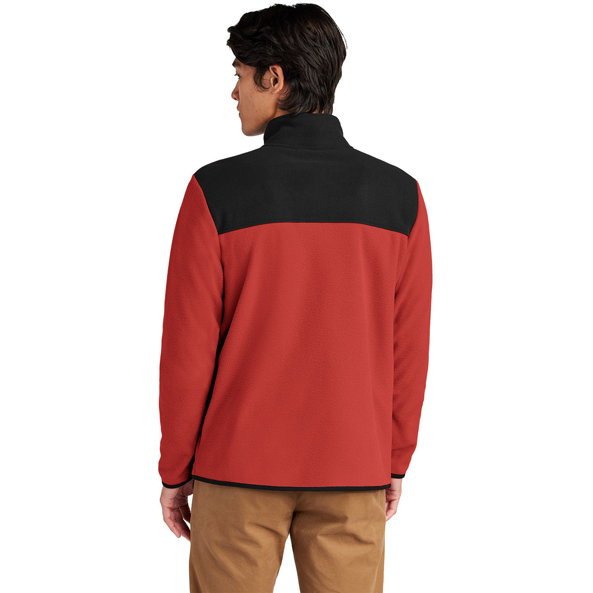 The North Face Men's Rage Red/TNF Black Glacier Full-Zip Fleece Jacket