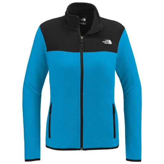 The North Face Women's Hero Blue/TNF Black Glacier Full-Zip Fleece Jacket