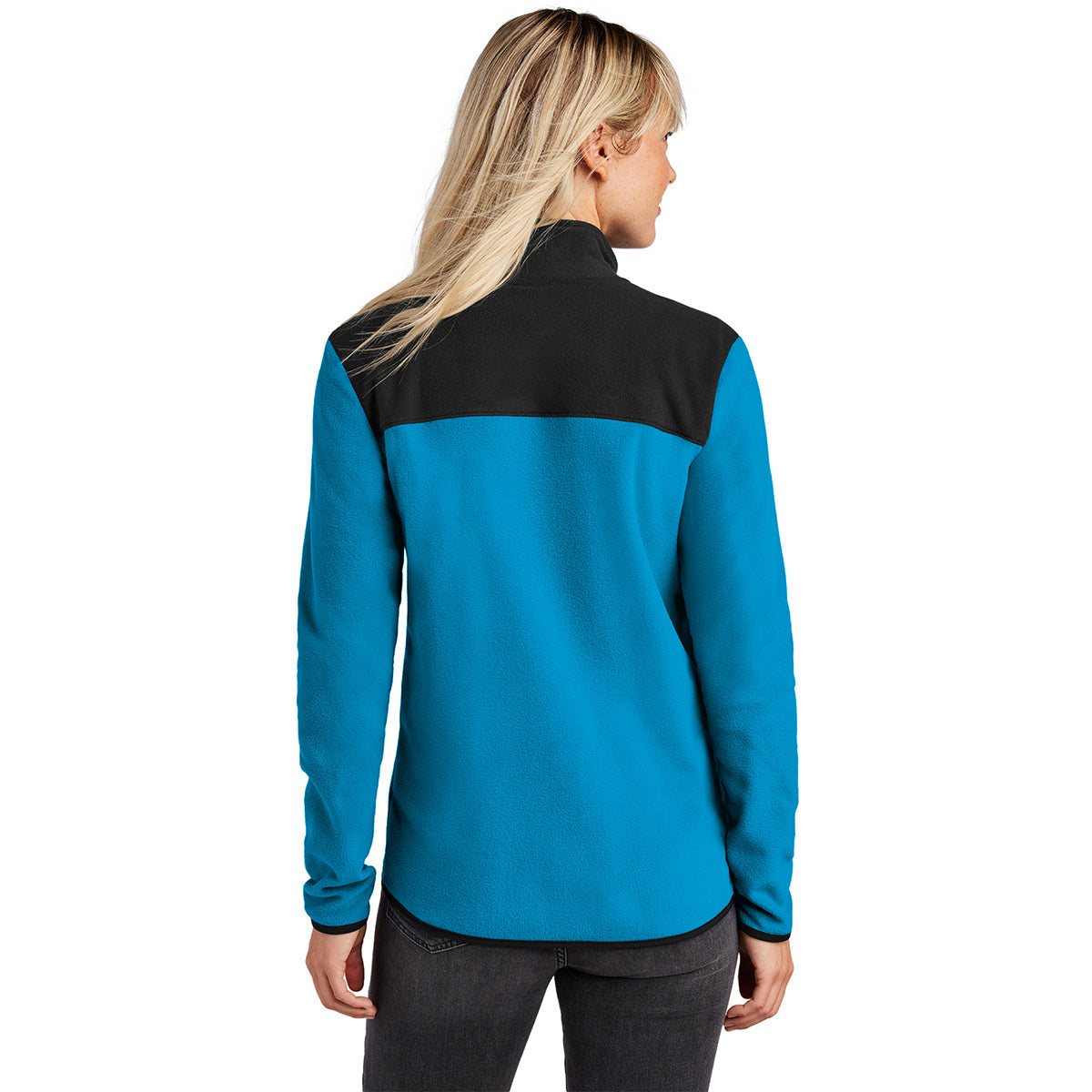 The North Face Women's Hero Blue/TNF Black Glacier Full-Zip Fleece Jacket