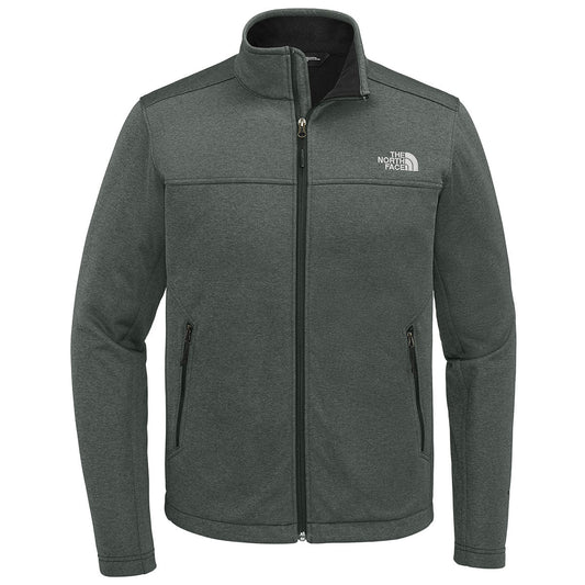 The North Face Men's TNF Dark Grey Heather Chest Logo Ridgewall Softshell Jacket