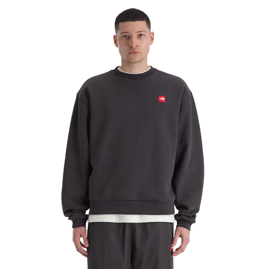 The North Face Men's Red Box Crewneck Sweatshirt in Obsidian