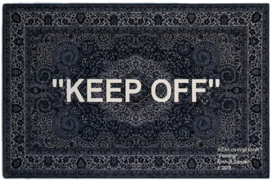 Virgil Abloh x IKEA "KEEP OFF" Rug 200x300 CM Grey/White