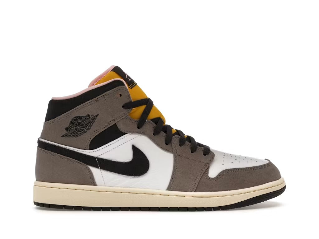 Used - Air Jordan 1 Mid SE White Cave Stone - US M 12 - catalog main image