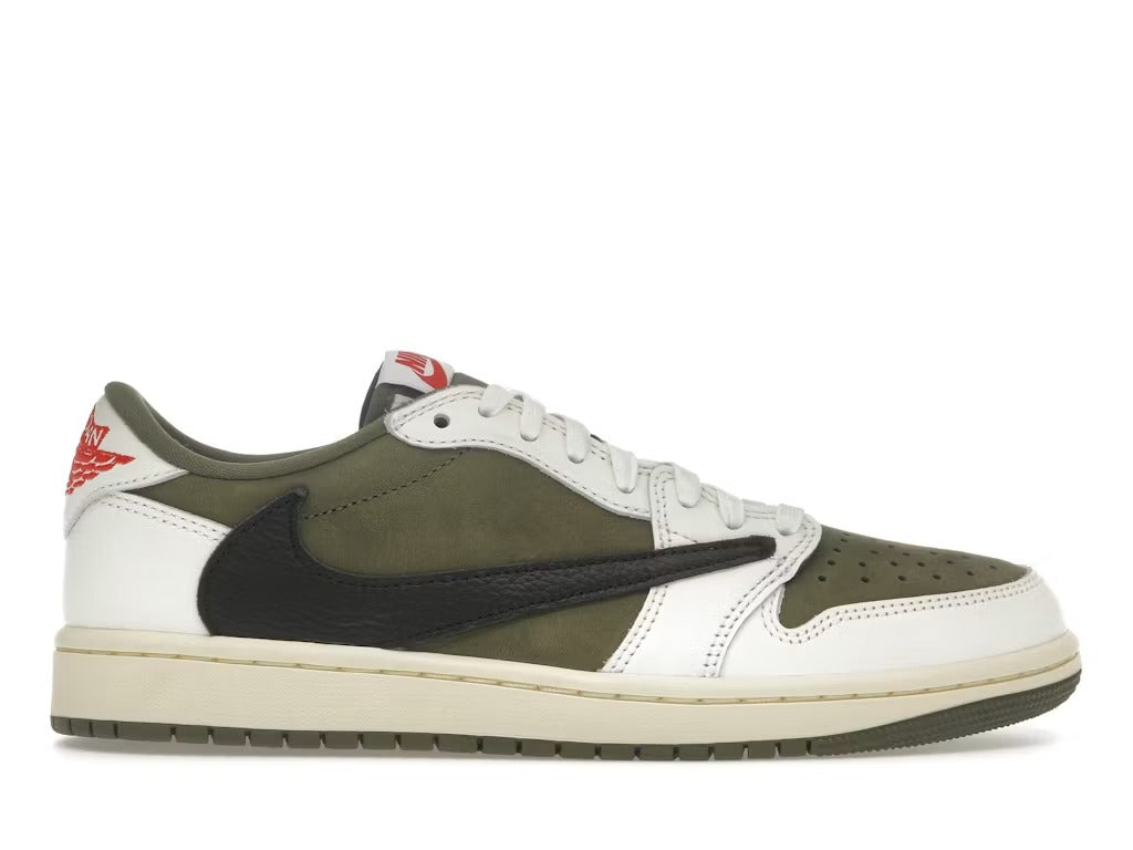 Used - Air Jordan 1 Retro Low OG SP Travis Scott Medium Olive - US M 9.5 - catalog main image