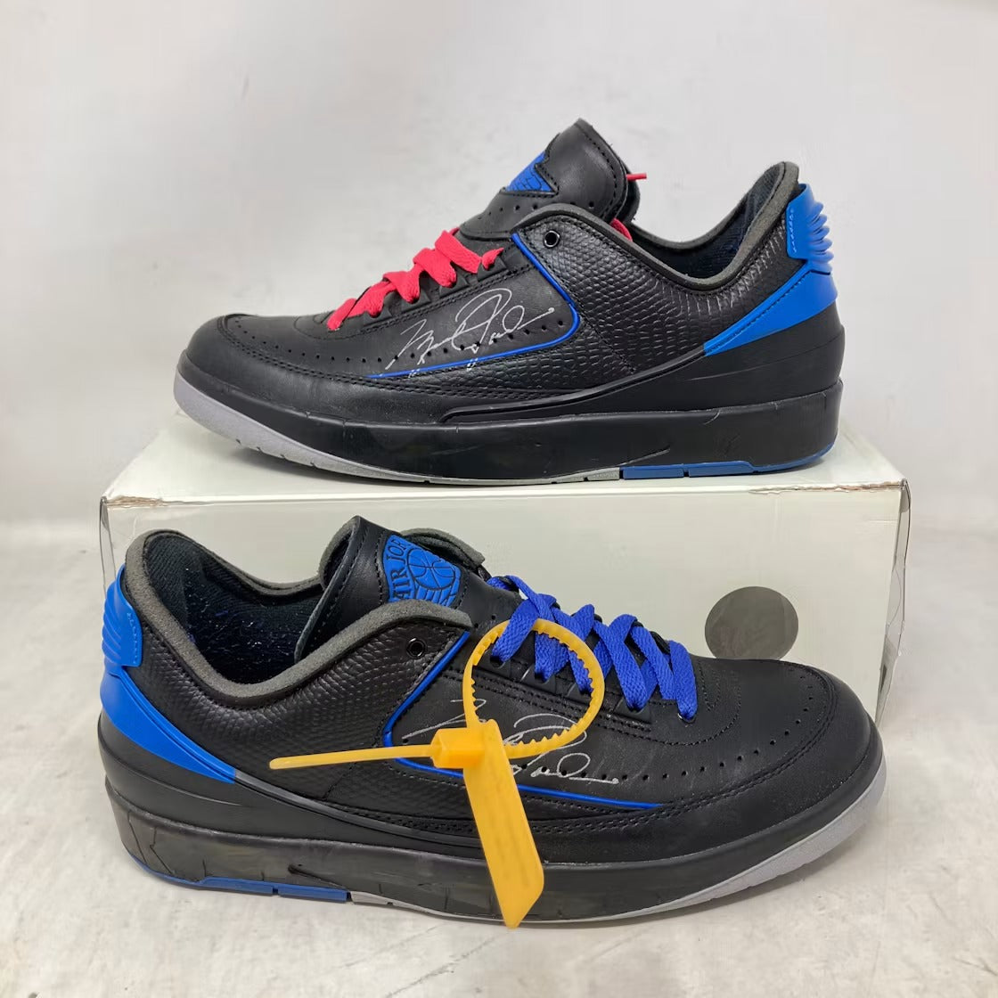 Used - Air Jordan 2 Retro Low SP Off-White Black Blue - US M 10.5 - detail 2