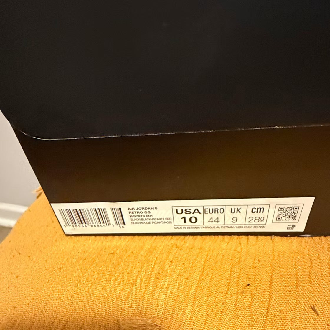 Used - Air Jordan 5 Retro Halloween - US M 10 - detail 5