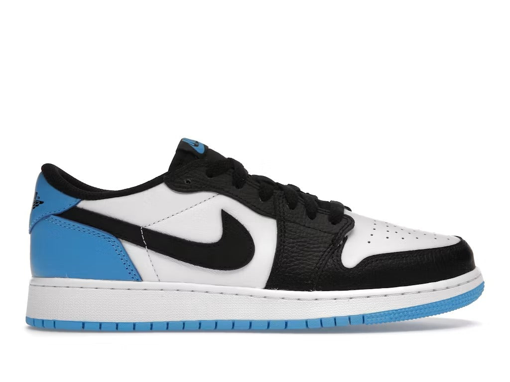 Used - Air Jordan 1 Retro Low OG Black Dark Powder Blue (GS) - US 6Y - catalog main image