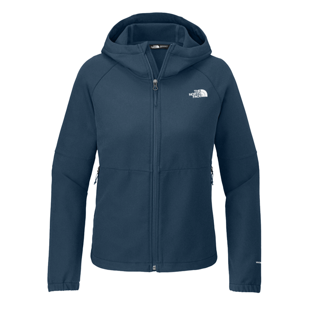 The North Face Women's Shady Blue Dark Heather Barr Lake Hooded Softshell Jacket